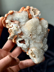 Druzy Quartz Stalactite/Stalagmite with Bladed Baryte