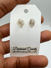 Load image into Gallery viewer, Diamond Quartz Studs