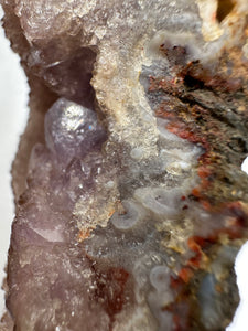 Pink Amethyst Pseudomorph after Anhydrite