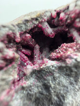 Load image into Gallery viewer, Roselite coated Quartz crystals  Colbalt bearing Dolomite