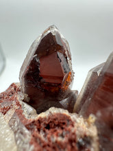 Load image into Gallery viewer, Hematite included Druzy Phantom Quartz Cluster Orange River S.Africa