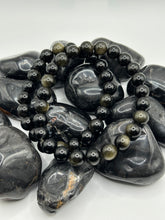 Load image into Gallery viewer, Gold Sheen Obsidian Bracelet