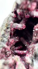 Load image into Gallery viewer, Roselite coated Quartz crystals  Colbalt bearing Dolomite