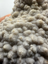 Load image into Gallery viewer, Botryoidal Druzy Chalcedony pseudomorph over lace agate Stalactites (polished)