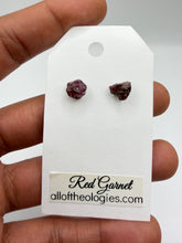 Load image into Gallery viewer, Garnet Studs