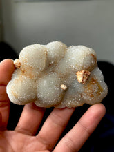 Load image into Gallery viewer, Desert Rose Barite on Druzy Quartz covered Lace Agate