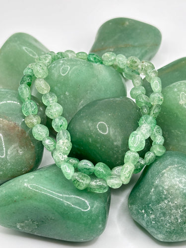 Green Strawberry Quartz bracelet