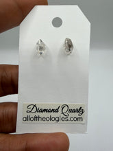 Load image into Gallery viewer, Diamond Quartz Studs