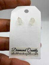 Load image into Gallery viewer, Diamond Quartz Studs