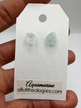 Load image into Gallery viewer, Aquamarine Studs