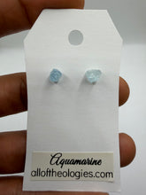 Load image into Gallery viewer, Aquamarine Studs
