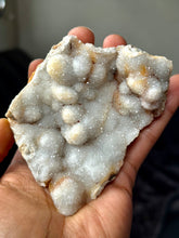 Load image into Gallery viewer, Stalactite druzy Quartz on Lace Agate