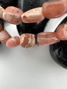 Pink Rhodochrosite bracelet (free form)