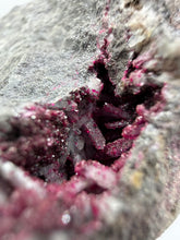 Load image into Gallery viewer, Roselite coated Quartz crystals  Colbalt bearing Dolomite