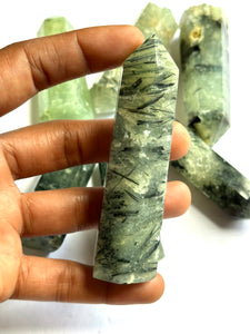 Green Phrenite & Epidote Towers