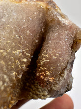 Load image into Gallery viewer, Druzy Pink Hematite Coated Pseudomorph After Anhydrite Stalactite Morocco