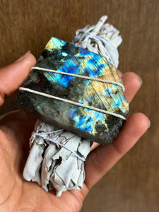 Labradorite Smudge Bundle