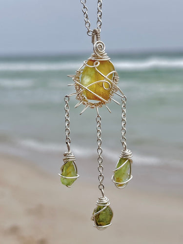 Peridot Quartet in silver