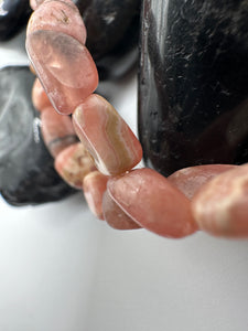 Pink Rhodochrosite bracelet (free form)