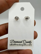 Load image into Gallery viewer, Diamond Quartz Studs