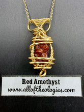 Load image into Gallery viewer, Red Amethyst necklace
