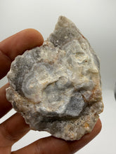 Load image into Gallery viewer, Botryoidal Druzy Chalcedony pseudomorph over lace agate Stalactites (unpolished)