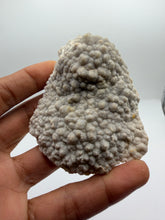 Load image into Gallery viewer, Botryoidal Druzy Chalcedony pseudomorph over lace agate Stalactites (polished)