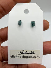 Load image into Gallery viewer, Blue Tourmaline (Indicolite) earrings