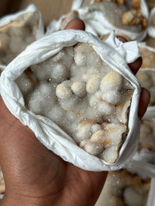 Stalactite druzy Quartz on Lace Agate