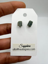 Load image into Gallery viewer, Blue Sapphire studs