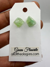 Load image into Gallery viewer, Green Fluorite Studs