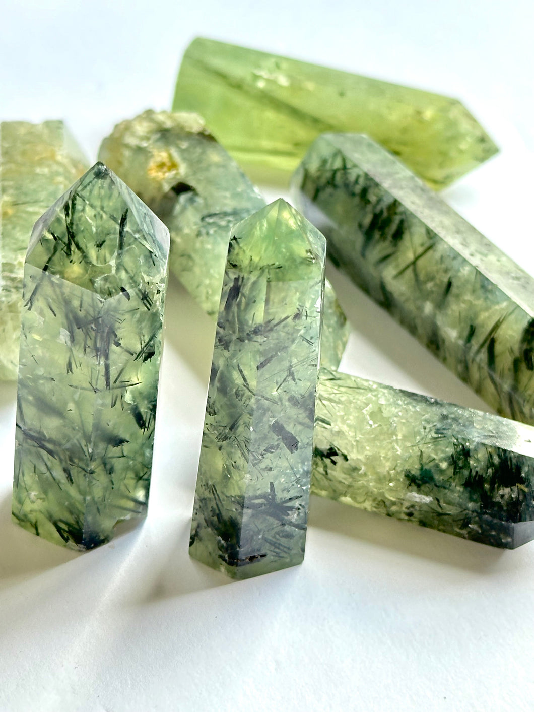 Green Phrenite & Epidote Towers