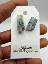 Load image into Gallery viewer, Blue Kyanite Studs (raw)