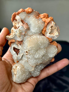 Druzy Quartz Stalactite/Stalagmite with Bladed Baryte