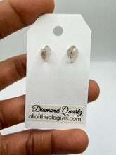Load image into Gallery viewer, Diamond Quartz Studs