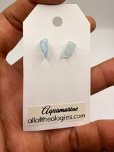 Load image into Gallery viewer, Aquamarine Studs