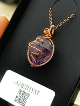 Load image into Gallery viewer, Amethyst crystal necklace