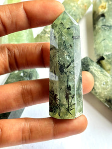 Green Phrenite & Epidote Towers