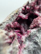 Load image into Gallery viewer, Roselite coated Quartz crystals  Colbalt bearing Dolomite