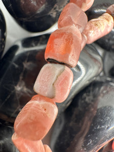 Pink Rhodochrosite bracelet (free form)