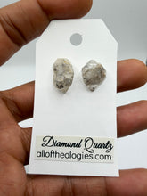 Load image into Gallery viewer, Diamond Quartz Studs