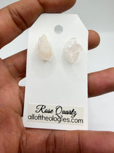 Load image into Gallery viewer, Rose Quartz studs