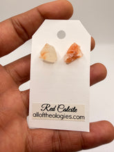 Load image into Gallery viewer, Red Calcite Studs