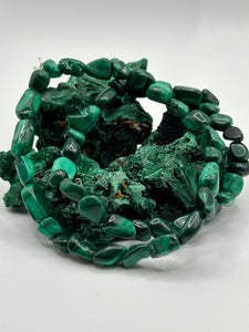 Malachite bracelet (free form)