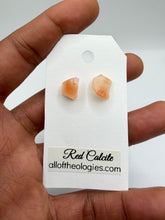 Load image into Gallery viewer, Red Calcite Studs