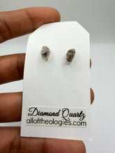 Load image into Gallery viewer, Diamond Quartz Studs