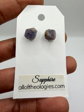 Load image into Gallery viewer, Blue Sapphire studs