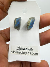 Load image into Gallery viewer, Labradorite Studs