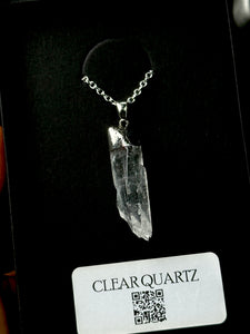 Clear Quartz Drip Necklace