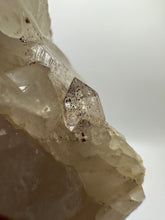 Load image into Gallery viewer, Hematite included Druzy Phantom Quartz Cluster Orange River S.Africa
